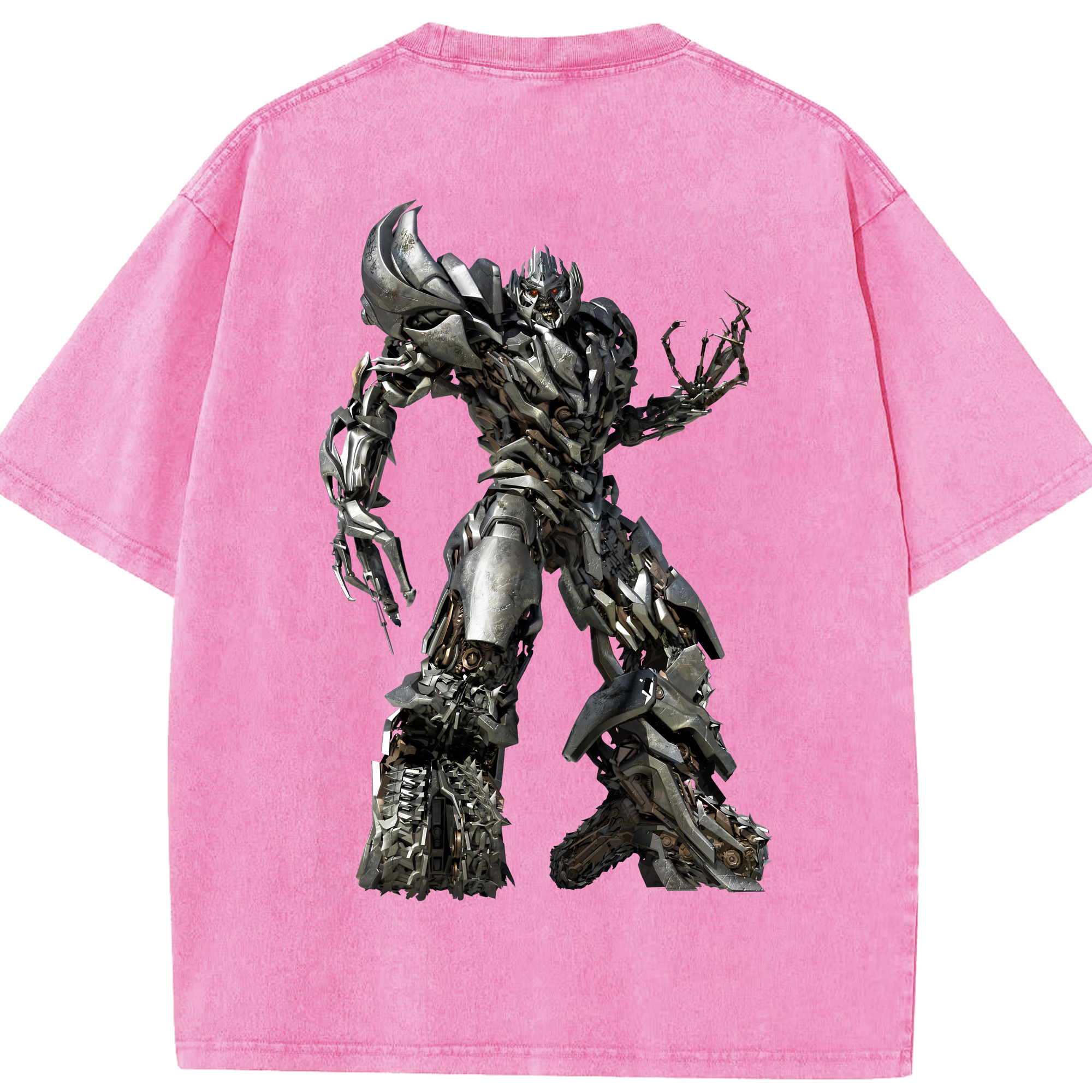 （画像用） Transformers トランスフォーマー 綿100% ヴィンテージ風 半袖Tシャツ（背面プリント）
